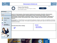 Tablet Screenshot of neurosurgeryschools.com